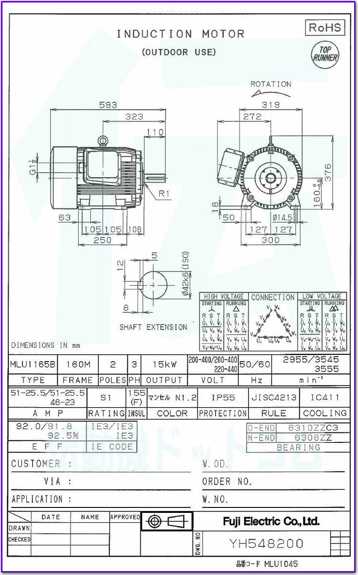 xmd@ MLU1165B-2 15kW-2P [^ ̐} @\