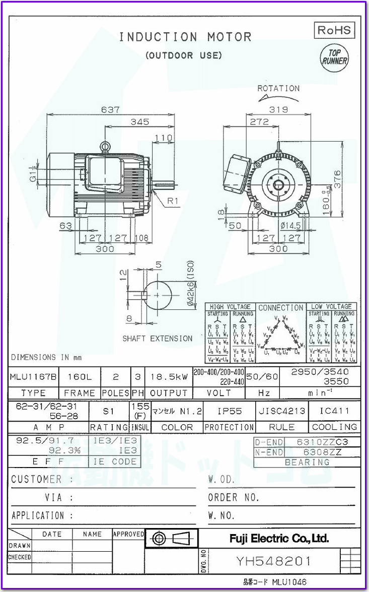 xmd@ MLU1167B-2 18.5kW-2P [^ ̐} @\