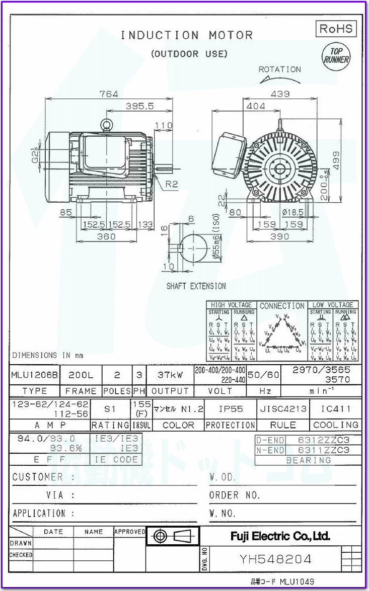 xmd@ MLU1206B-2 37kW-2P [^ ̐} @\
