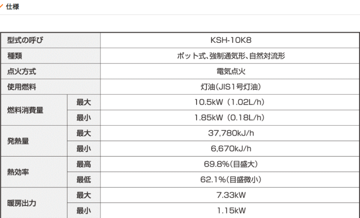 長府製作所(サンポット) KSH-10K8 A1 煙突式半密閉式石油暖房機 サンポット (SUNPOT) 伝動機ドットコム