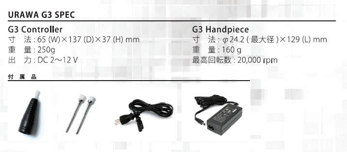 ランキングTOP5 浦和工業 URAWA G3 (コントローラー＆ハンドピース
