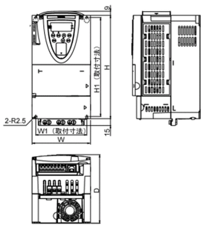 東芝 VFAS1-2900P 90kw 三相200V インバータ VFAS1シリーズ(高機能) 90kw 伝動機ドットコム