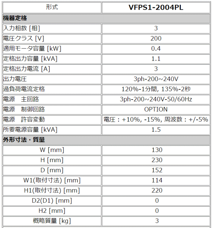  VFPS1-2004PL Co[^ @\