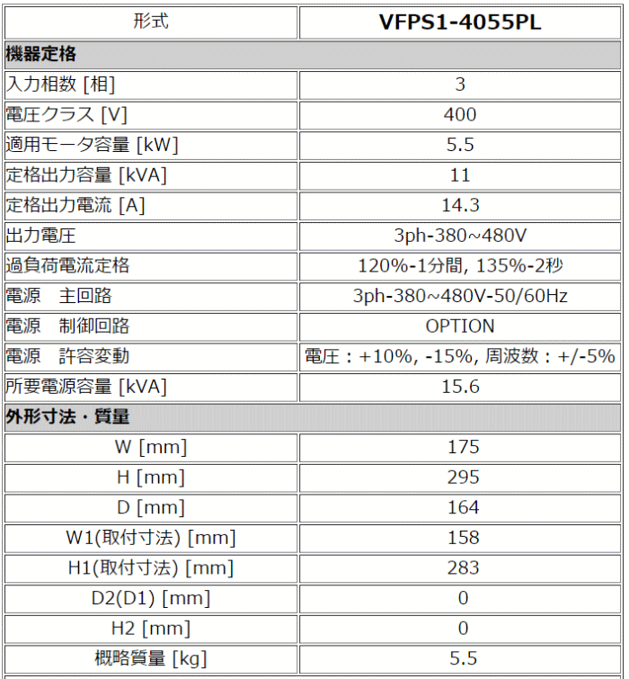  VFPS1-4055PL Co[^ @\