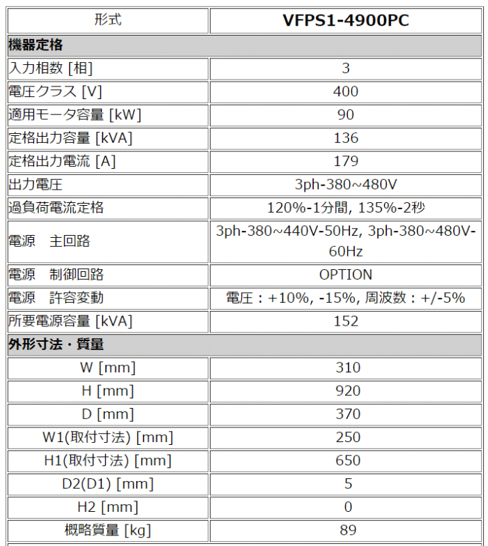  VFPS1-4900PC Co[^ @\