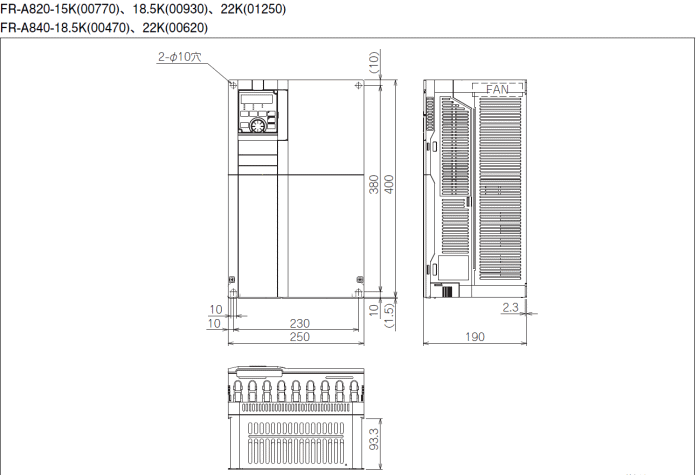 三菱 三菱電機 FR-A840-22K 3相400V インバータ FREQROL-A800 三菱 三菱電機 FR-A840-22K 3相400V インバータ FREQROL-A800
