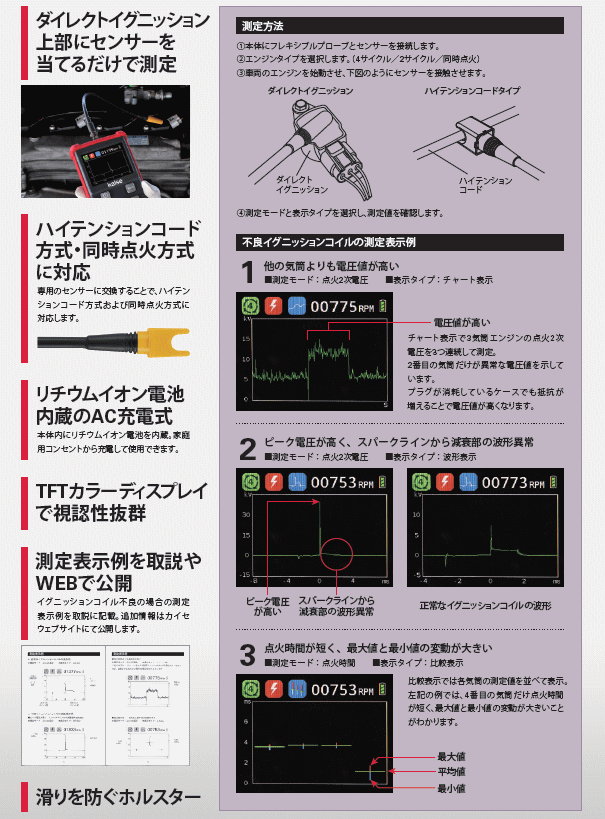 カイセ KG-300 イグニッションアナライザー カイセ 伝動機ドットコム