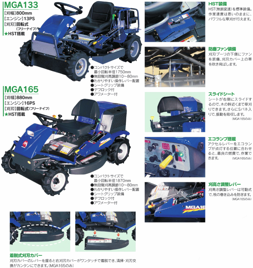 丸山製作所 MGA133 草刈機 乗用タイプ : mys-mga133 : 伝動機ドットコム DIY・日曜大工店 - 通販 - Yahoo!ショッピング