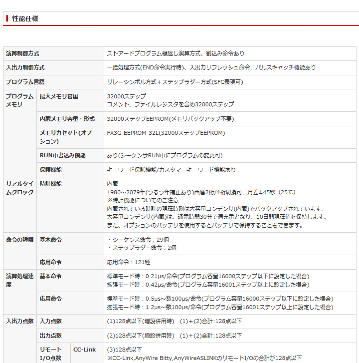 三菱電機 FX3G-24MR/ES シーケンサ MELSEC-Fシリーズ シーケンサ本体の