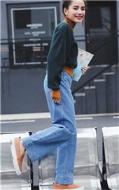 ストレートパンツ デニム