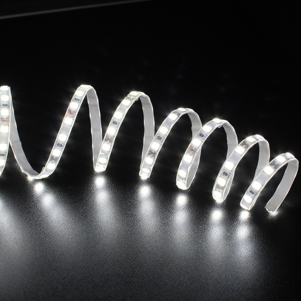 LEDテープライト 30cm 12V 極細 細い 120LED/m 防水 1チップ 灰色