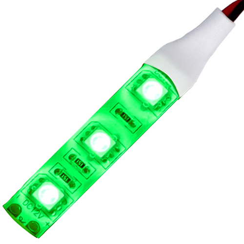 LEDテープライト 50cm 24V 防水 3チップ 白ベース 正面発光 トラック 電飾 高輝度 両面テープ 1本｜denko-store｜05