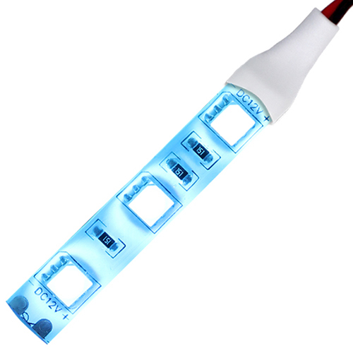 LEDテープライト 10cm 12V 防水 3チップ 白ベース 正面発光 車 自動車 バイク 高輝度 両面テープ 2本セット｜denko-store｜11