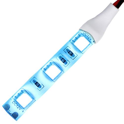 LEDテープライト 5cm 12V 防水 3チップ 白ベース 正面発光 車 自動車 バイク 高輝度 両面テープ 4本セット｜denko-store｜11