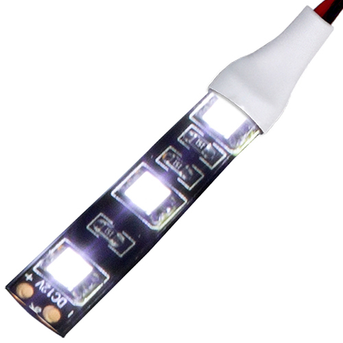 LEDテープライト 1.8m 12V 防水 3チップ ロングケーブル 黒ベース 両端子 正面発光 車 自動車 バイク 高輝度 両面テープ 1本｜denko-store｜02
