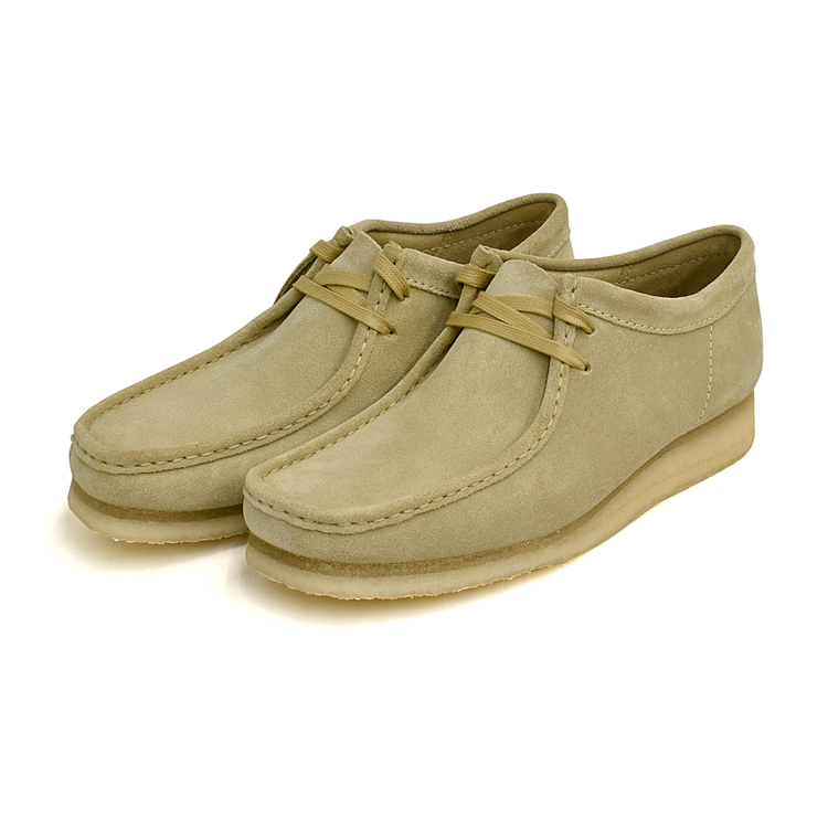 クラークス ワラビー メンズ モカシンシューズ メープル スエード スタンダードワイズ(G) 替え紐付 Clarks WALLABEE MAPLE  26155515