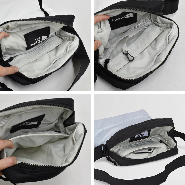 ザ ノースフェイス ヌプシ クロス ボディ バッグ メンズ レディース 鞄 アウトドア 黒 白 断熱 THE NORTH FACE NUPTSE  CROSSBODY BAG BLACK/WHITE NF0A81BV