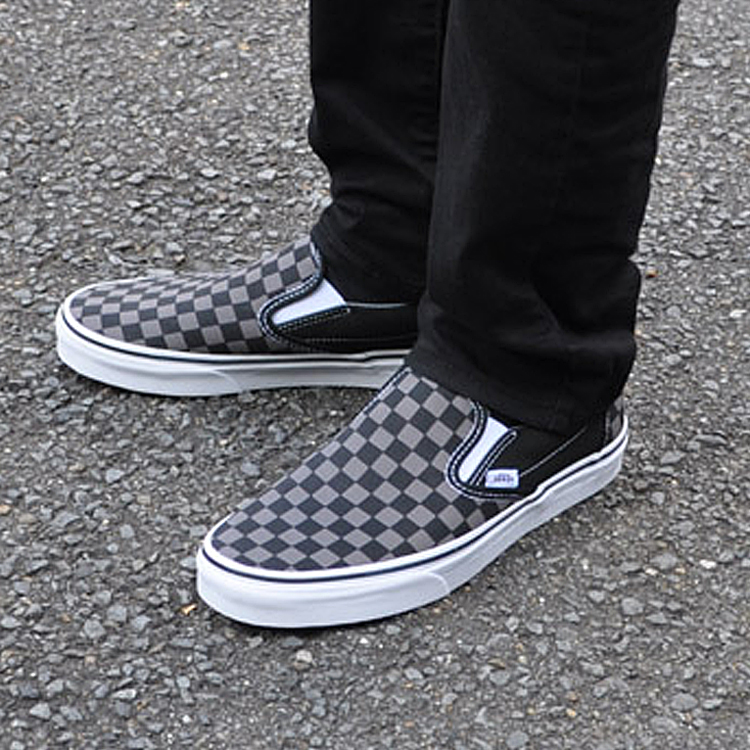 VANS バンズ スニーカー クラシック スリッポン メンズ レディース ブラック/ピューター CLASSIC SLIP-ON VN000EYEBPJ｜denpcy｜08