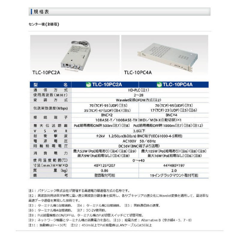 サン電子 TLC-10PC2A Poe対応TLC(同軸LAN)モデムセンター機 2 サン電子 TLC-10PC2A Poe対応TLC(同軸LAN)モデムセンター機 2