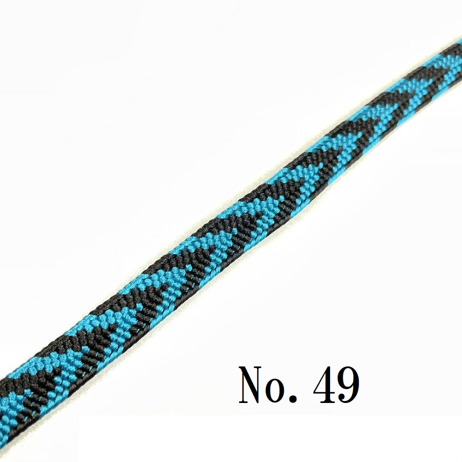 三分紐 正絹 笹波組 二色矢絣柄 柄物 普通丈 115〜120cm 幅9.5