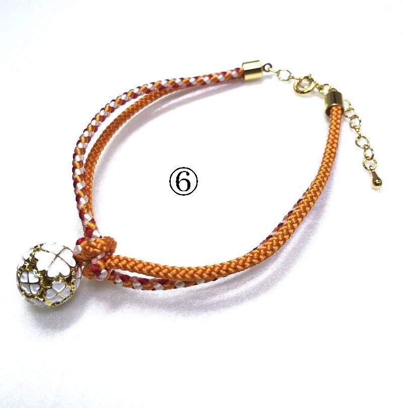 くみひも商品　　犬・猫の首輪　可愛い　叶結び　鈴付き　丸紐 |  | 06