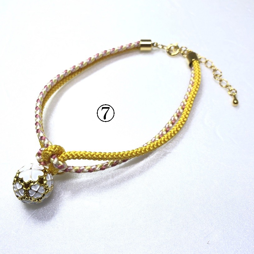 くみひも商品　　犬・猫の首輪　可愛い　叶結び　鈴付き　丸紐 |  | 07