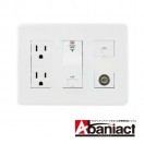 Abaniact TV分配器 1端子間通電仕様 10分配器 AV-D10MS-00 : 電材39