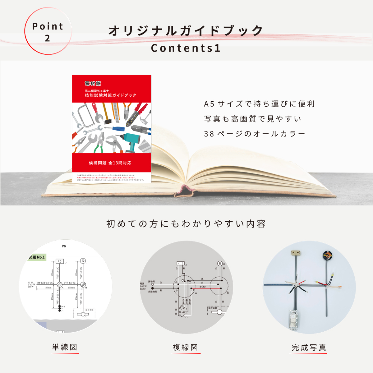 第二種電気工事士 技能試験セット 解説動画＆ガイドブック付き 全13問