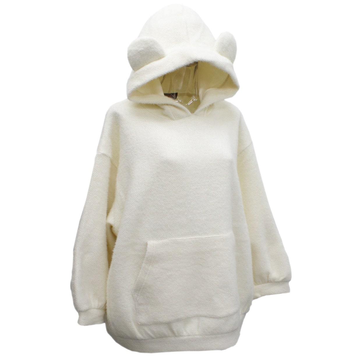 SALE】mofumofu シャギー クマ耳パーカー[ファー もこもこ ハロウィン