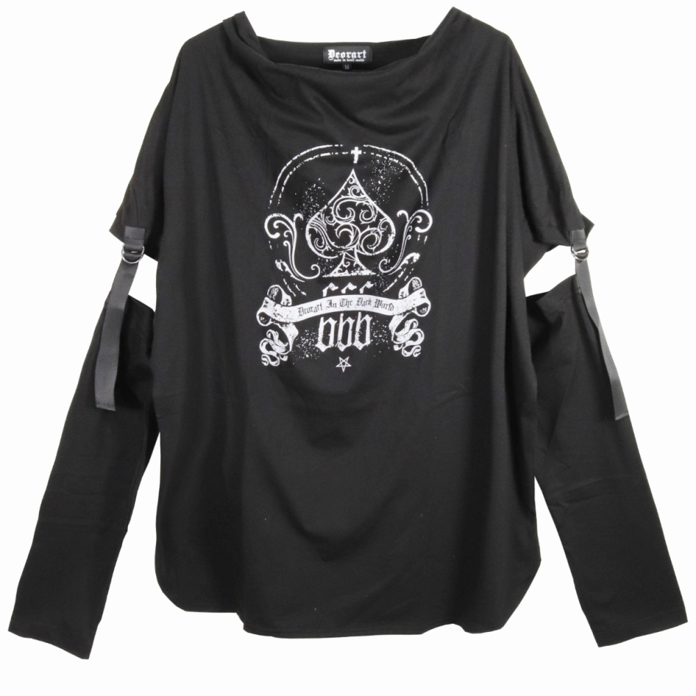 【 ひ  】MIDAS チェーン付きドレープTシャツ ドレープTシャツ ロックファッション・バイカーファッション