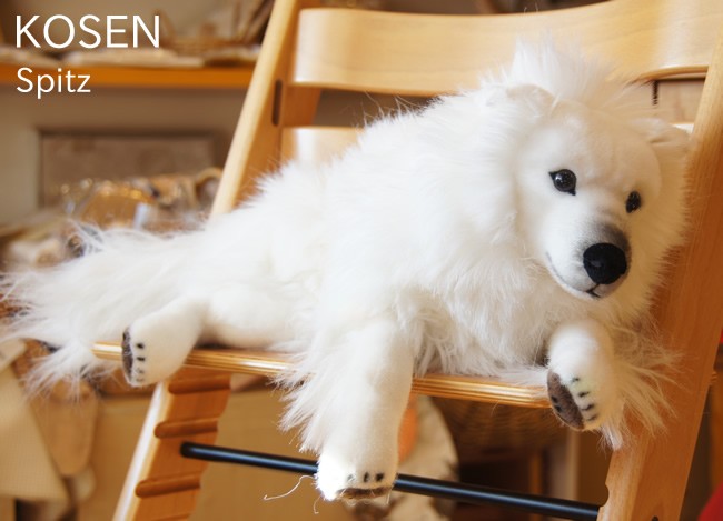 ケーセン【犬 スピッツ 伏せ】【送料無料】 : 木のおもちゃデポー