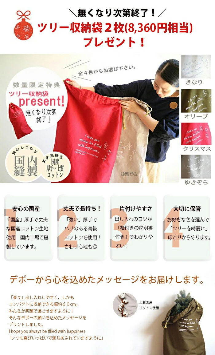 ポイント5倍】シュヴァルツヴァルト ツリー【195cmりんごオーナメント