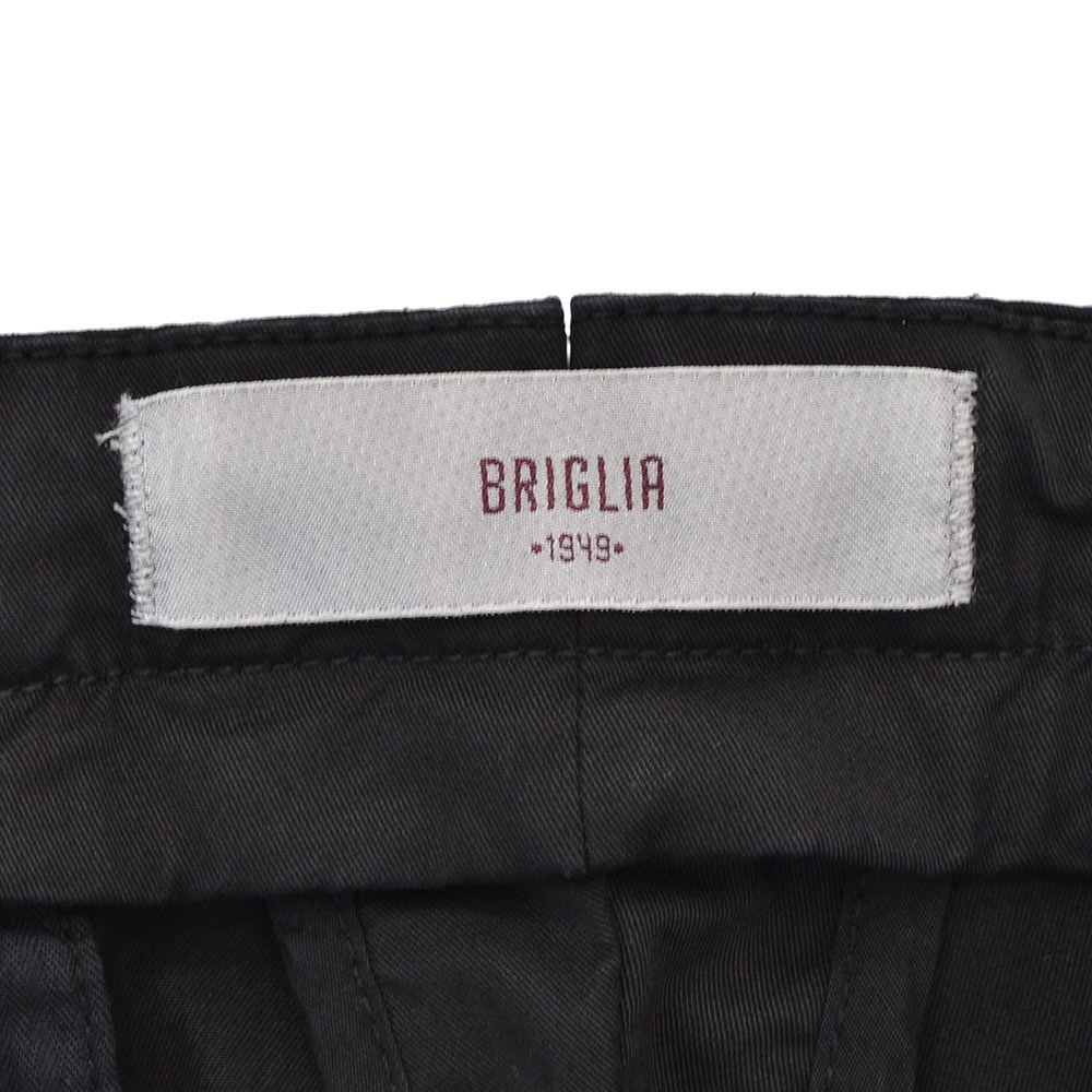 ブリリア BRIGLIA 1949 コットンパンツ メンズ チノスラックス ツイル織り ノープリーツ ブラック ストレッチ スリムフィット 国内正規品 でらでら 公式ブランド｜deradera｜08