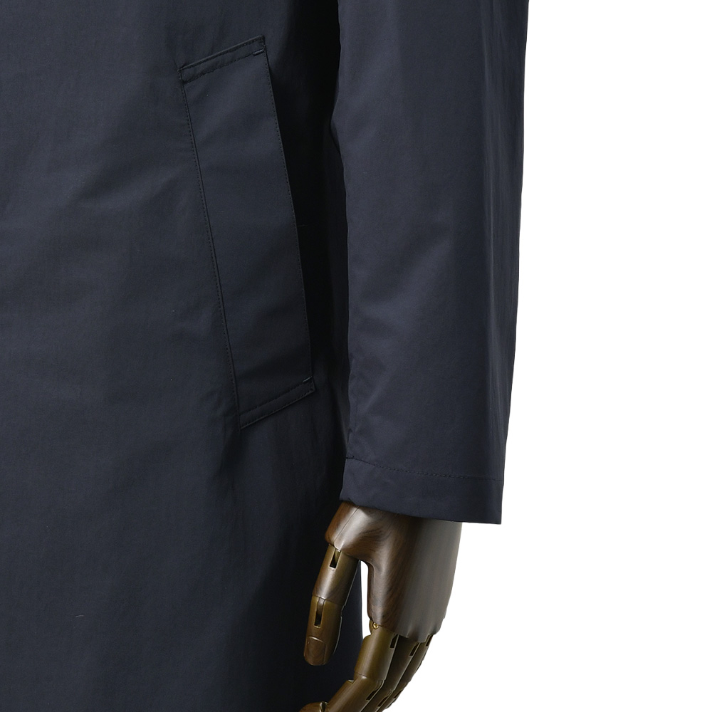 マッキントッシュ MACKINTOSH ステンカラーコート メンズ スプリングコート ダンケルド DUNKELD SS 撥水ポリエステル ネイビー 紺 軽量 国内正規品の画像