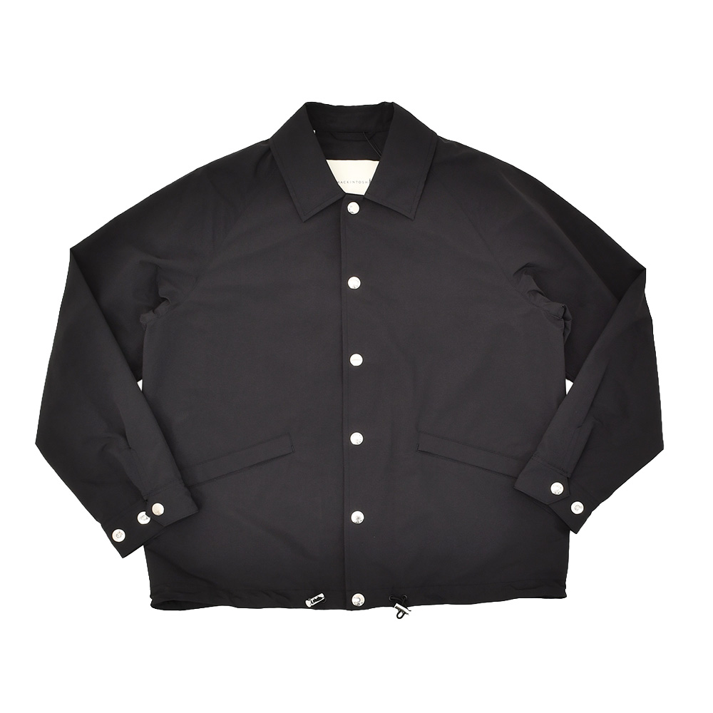 マッキントッシュ MACKINTOSH コーチジャケット メンズ キャロン CARRON 撥水ポリエステル ブラック 黒 メタルパーツ リラックスシルエット 国内正規品の画像
