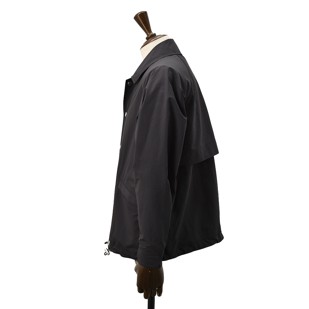 マッキントッシュ MACKINTOSH コーチジャケット メンズ キャロン CARRON 撥水ポリエステル ブラック 黒 メタルパーツ リラックスシルエット 国内正規品の画像