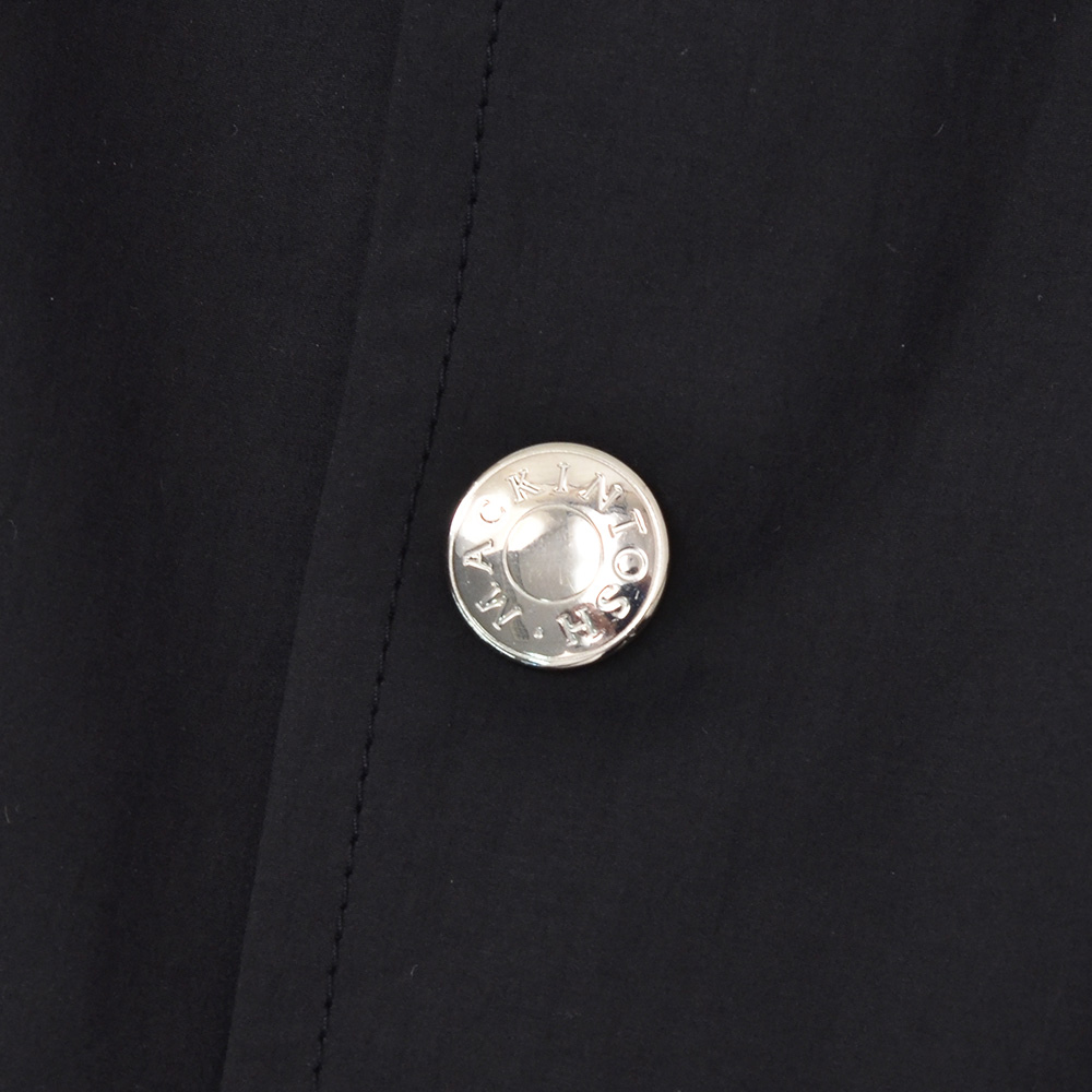マッキントッシュ MACKINTOSH コーチジャケット メンズ キャロン CARRON 撥水ポリエステル ブラック 黒 メタルパーツ リラックスシルエット 国内正規品の画像
