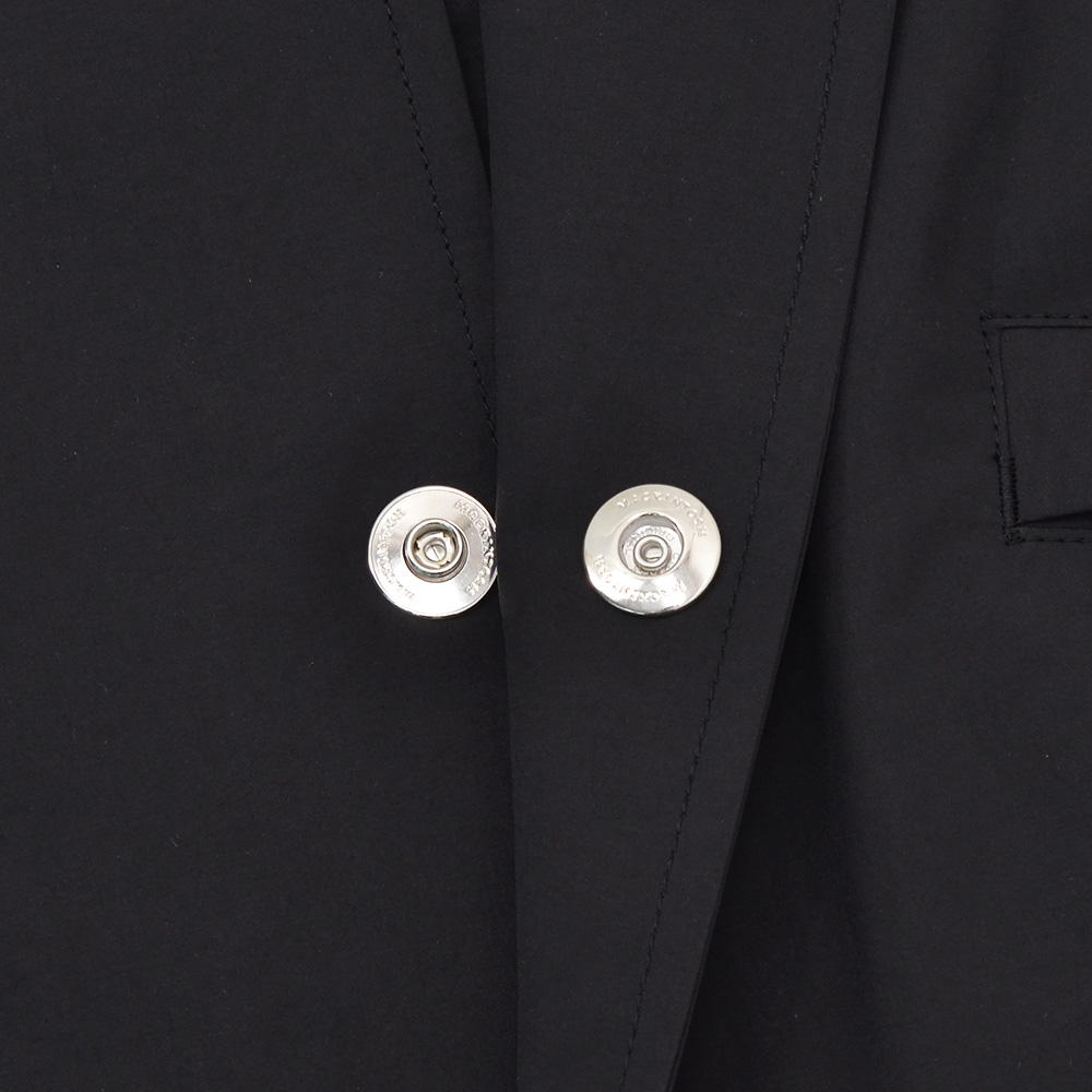 マッキントッシュ MACKINTOSH コーチジャケット メンズ キャロン CARRON 撥水ポリエステル ブラック 黒 メタルパーツ リラックスシルエット 国内正規品の画像
