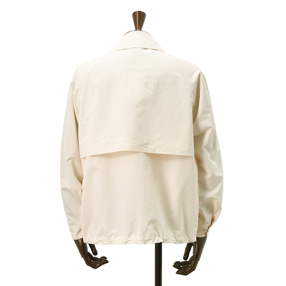 マッキントッシュ MACKINTOSH コーチジャケット メンズ キャロン CARRON 撥水ポリエステル アイボリー 白 メタルパーツ リラックスシルエット 国内正規品の画像