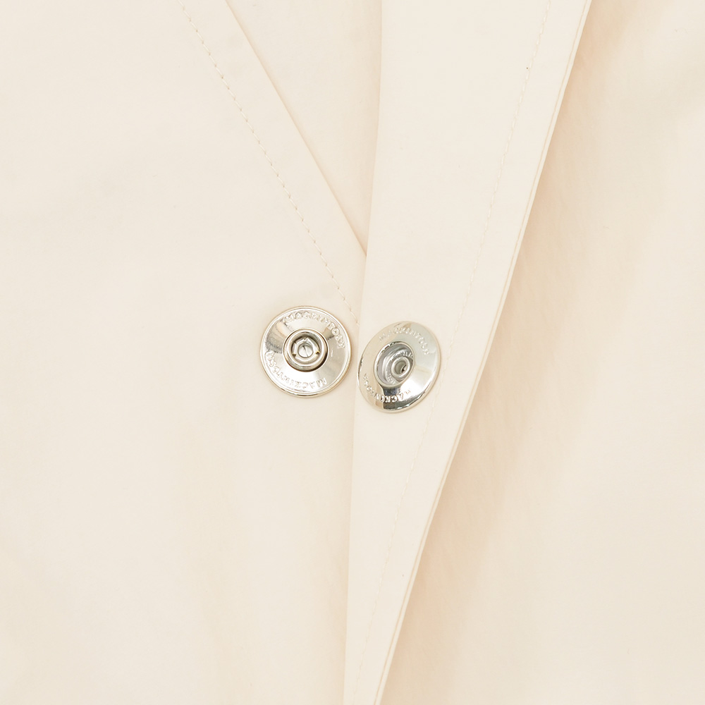 マッキントッシュ MACKINTOSH コーチジャケット メンズ キャロン CARRON 撥水ポリエステル アイボリー 白 メタルパーツ リラックスシルエット 国内正規品の画像