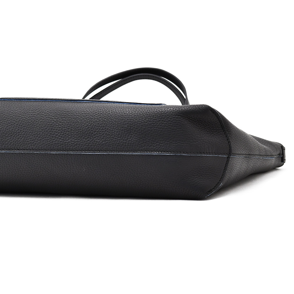 フェリージ felisi ビッグトートバッグ メンズ 2フェイス変形型 13/37/LD+SN シュリンクレザー×内側スエードレザー ブラック フロントポケット 国内正規品の画像