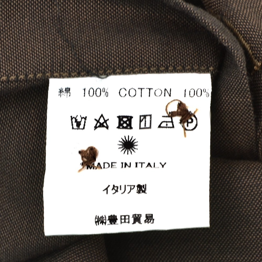 ジャンネット GIANNETTO 長袖シャツ メンズ カラーシャンブレー生地 コットン100％ ヴィンチフィット VINCI FIT ブラウン 茶 ホリゾンタル襟 国内正規品の画像