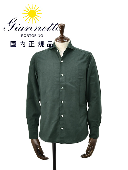 ジャンネット GIANNETTO 長袖シャツ メンズ オックスフォード生地 