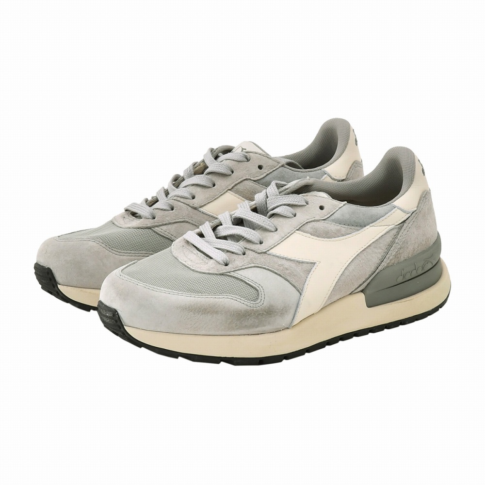 ディアドラ ヘリテージ Diadora Heritage スニーカー メンズ CONQUEST SUEDE SW カーフスエード ライトグレー ストーンウォッシュ加工 レースアップ｜deradera｜02