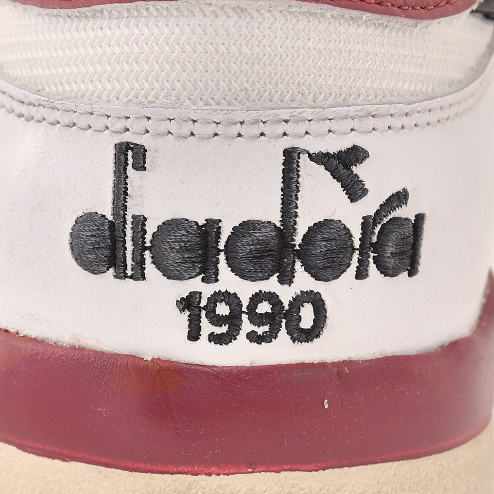 ディアドラ ヘリテージ Diadora Heritage スニーカー メンズ B.560 ホワイト×ワイン フルグレインレザー ヴィンテージ でらでら イタリアブランド｜deradera｜09