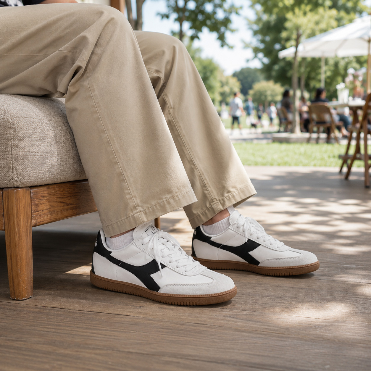 DIADORA ディアドラ バザード 白 ホワイト 廃盤 レア 26cm ディアドラ DIADORA レザースニーカー メンズ インドアシューズ