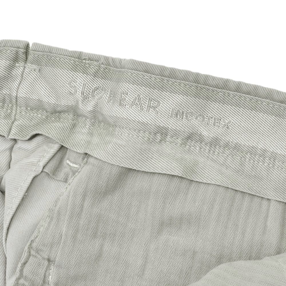 インコテックス INCOTEX SLACKS コットンパンツ メンズ チノスラックス 100番 ストレッチツイル ライトグレー ノープリーツ 製品染め 国内正規品の画像