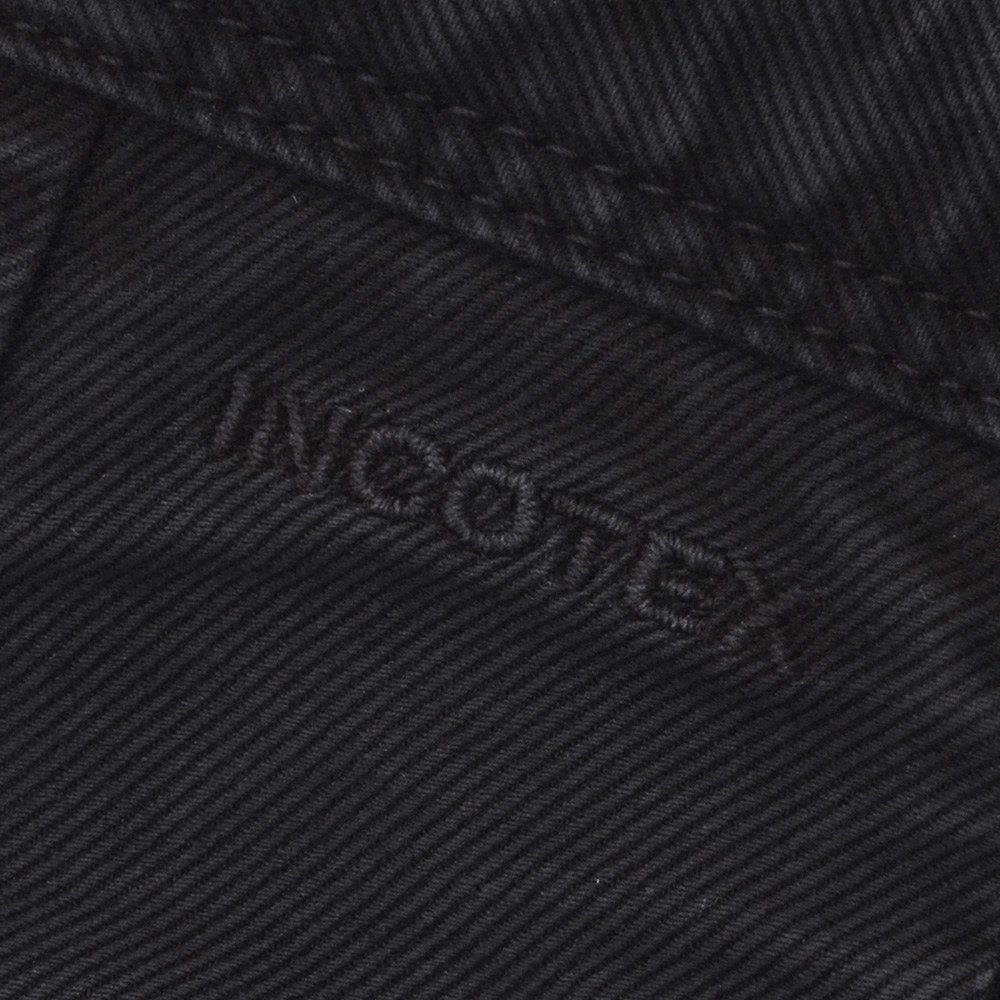 インコテックス INCOTEX SLACKS コットンパンツ メンズ チノスラックス 100番 ストレッチツイル ブラック 黒 ノープリーツ 製品染め 国内正規品の画像