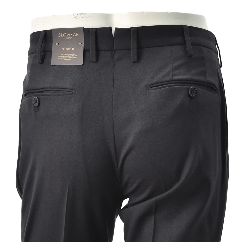 インコテックス INCOTEX スラックス メンズ ウールパンツ 35型 ウール