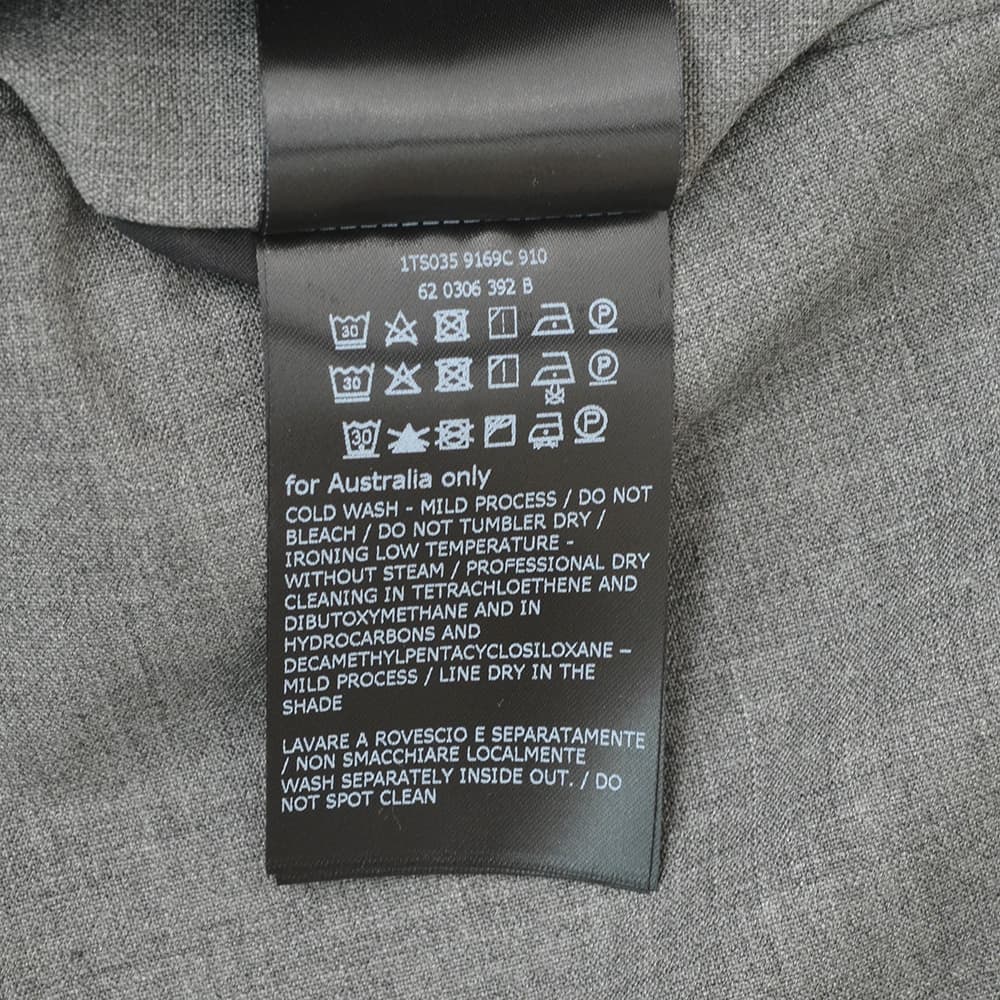 インコテックス INCOTEX スラックス メンズ テーパードパンツ 35型 テクノウール グレー ホームウォッシャブル 2点留めフロント 防シワ&撥水性 国内正規品の画像